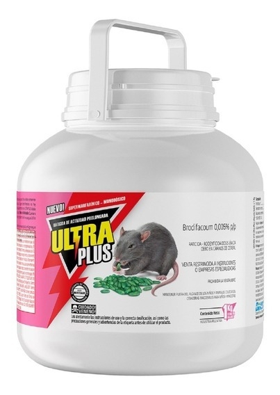 ULTRA PLUS cebo Raticida x 1 Kg