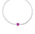 Pulseira Riviera Coração pink