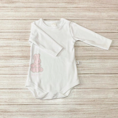 Body con conejo estampado rosa