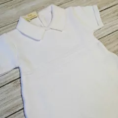Enterito tejido corto en blanco - comprar online