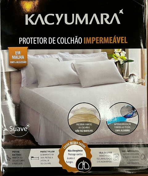 PROTETOR DE COLCHÃO IMPERMEÁVEL 100% ALGODÃO SOLTEIRO PLUS