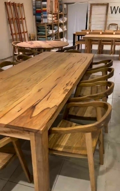 Mesa con estructura de madera - 2m x 1m - sillasacapulcov