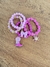 Kit 4 Pulseiras Chapéu Prata Gliter com Rosa Chiclete Boiadeira - (cópia)