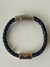 Pulseira Masculina Courino Preto Pingente Cruz Vazada Preto Fosco - (cópia) - Villa Kids Acessórios