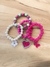 Kit 4 Pulseiras Vaquinha Boiadeira Rosa bebê, Rosa Chiclete, Preto e Branco - (cópia)