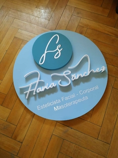 Logo Corpóreo Polyfan 78 cm - RN DISEÑO