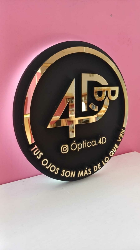 LOGO 78 CM - POLYFAN CON FRENTE ACRILICO + RETROILUMICION