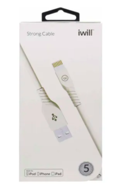 Cabo USB para Iphone - MFI Strong Branco Lightning IWILL