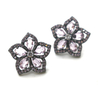 Brinco Flor Cravejado Gota de Zircônia - comprar online