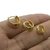 Trio de brinco Argola Pontilhada - comprar online