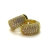 Brinco Argola Grossa cravejada banhada ouro 18k - comprar online