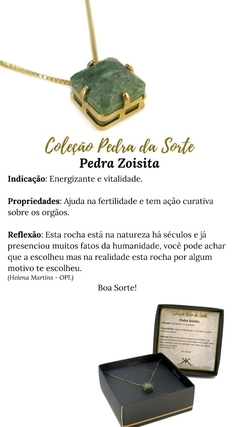 Colar Pedra da Sorte - Kamene Joias 
