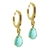 Brinco Argola Click Gotas Zircônia Diversas Cores - comprar online