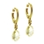 Brinco Argola Click Gotas Zircônia Diversas Cores - Kamene Joias 