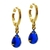 Brinco Argola Click Gotas Zircônia Diversas Cores - Kamene Joias 