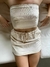 Saia Cargo Wish Linho Creme