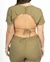 Cropped Manguinha Costas Viscose - comprar online