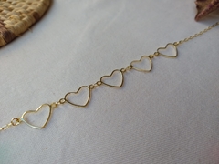 Chocker com cinco corações