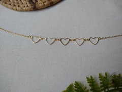 Chocker com cinco corações - comprar online