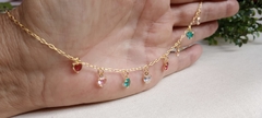 Choker com corações coloridos - comprar online