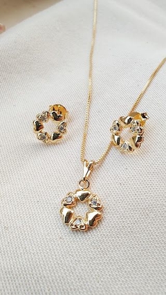 Conjunto mini corações