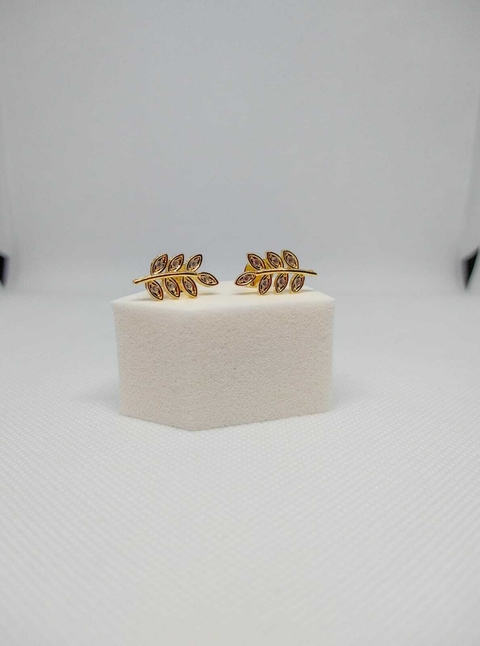 Brinco ear cuff folha