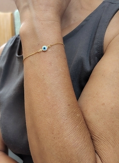 Pulseira veneziana com mini olho grego