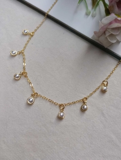 Chocker com pingente pérola - comprar online