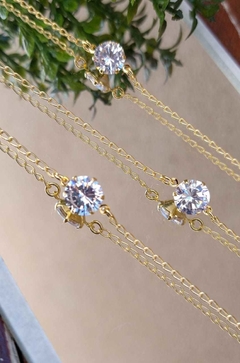 Pulseira com pingente ponto de luz - Vesant Semijoias