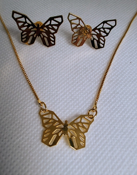Conjunto borboleta origami