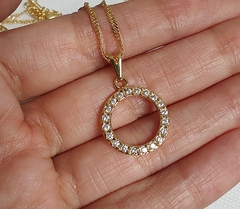 Conjunto circulo com zircônia na internet