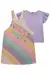 SALOPETE MOLETOM LINHO COM BLUSA EM MALHA WAVE LILAS KUKIE 77201 - loja online