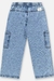 CALÇA WIDE CARGO JEANS AZUL CLARO 45085 na internet