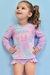 CONJ. BLUSA ML C/ PROTEÇÃO UV 50+ E CALCINHA JACQUARD LILAS KUKIE 78594