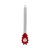 Pegador de Massa de Silicone Cabo Inox Vermelho UD072 - Multilaser