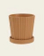 Vaso/ Cachepot Frisado Caramelo em Cimento