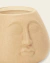 Mini Cachepot com Rosto/ Face Bege em Cerâmica na internet