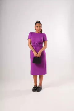 VESTIDO MIDI COM AMARRAÇÃO - 51716