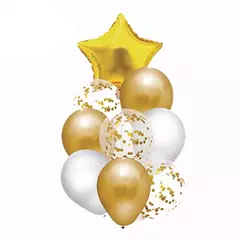 SET DE 9 GLOBOS CON CONFETI CON CORAZON en internet