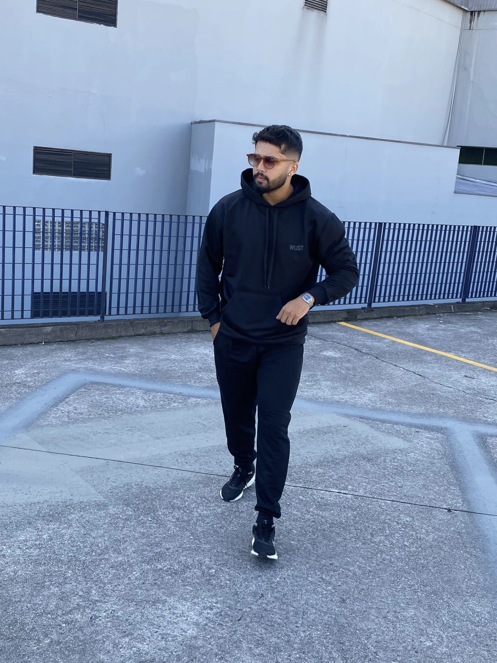 Conjunto moletom masculino preto