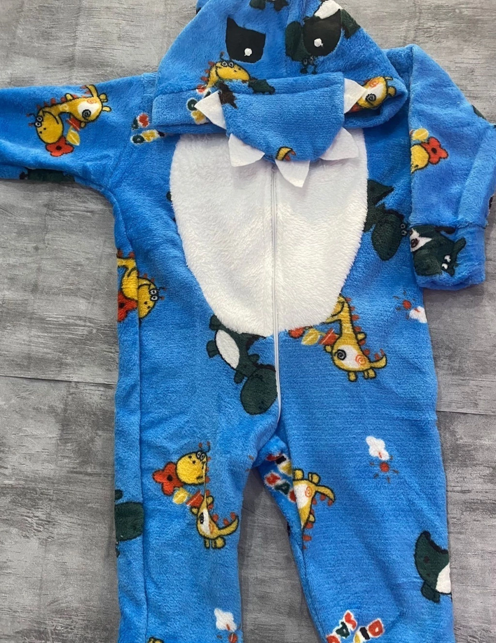 macacão Dino em fleece baby