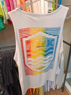 Regata Osklen Estampa Colorida Costas