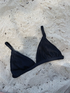 TOP LANA PRETO TEXTURE - PARAPHINA • beachwear versátil & atemporal ♥