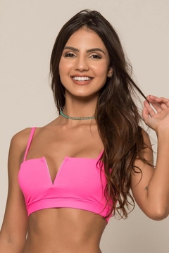 TOP AIMA ROSA FLUORESCENTE