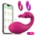 Vibrador ponto g com estimulador clitoriano por aplicativo