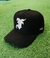 BONÉ SNAPBACK CAMURÇA PRETO LOGO BRANCO