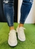 Tênis Exclusive white com a coroa em preto