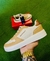Tênis Aeropostale casual Off white/ Caramelo