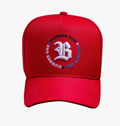 Boné Snapback Círculo Number One Vermelho