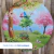 Painel de Tecido Sublimado Redondo Safari Animais Placa para Nome C/Elástico - 150x150cm - loja online